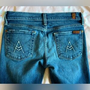 7 For All Mankind A-Pocket Straight Leg Women’s Jeans Size 27